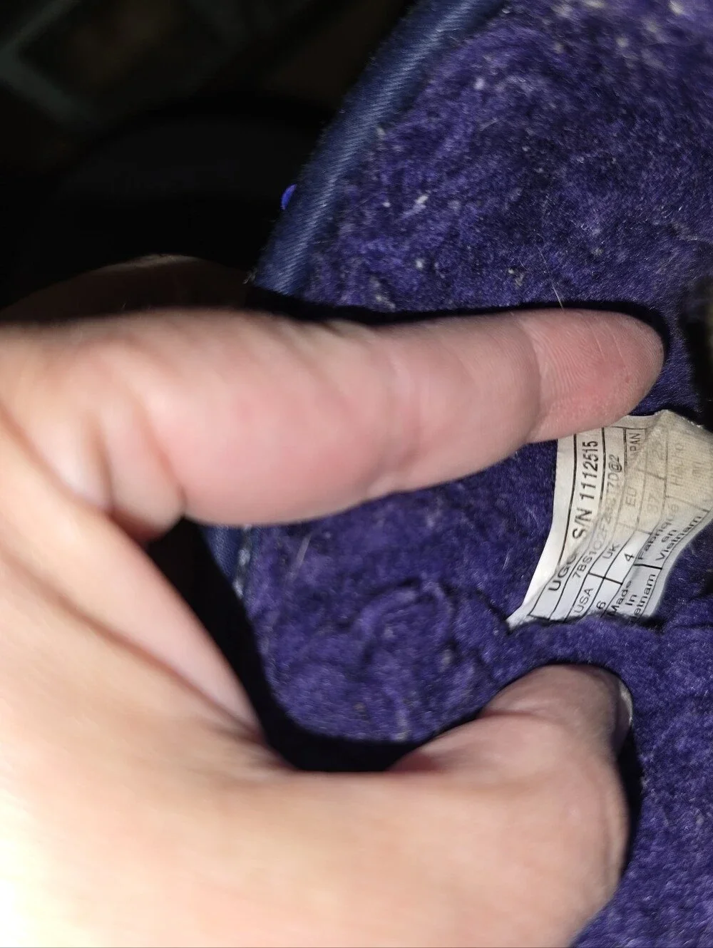 Purple Sequins UGGS Sz 6
